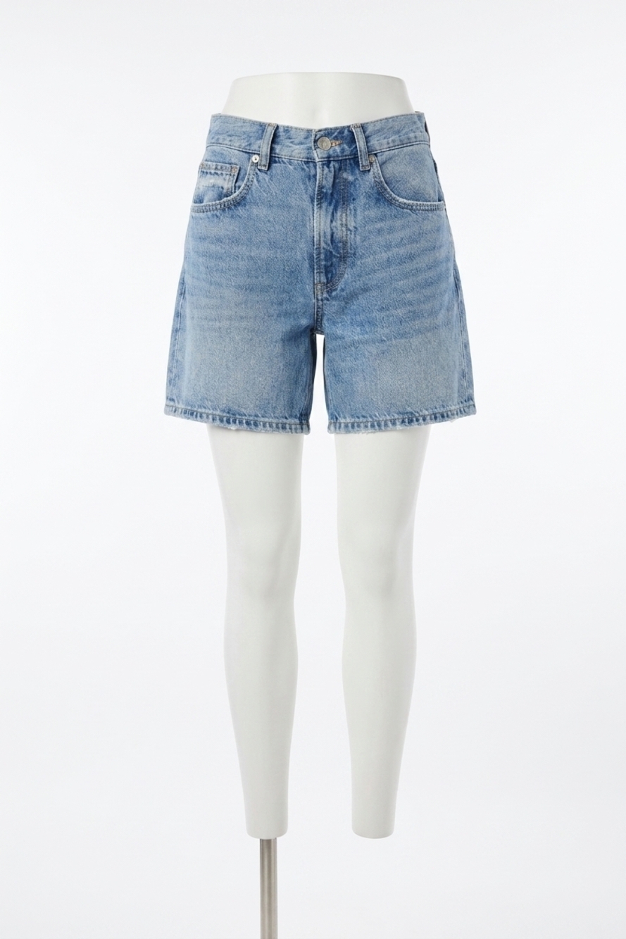 NEW ANINE BING heath short in blue